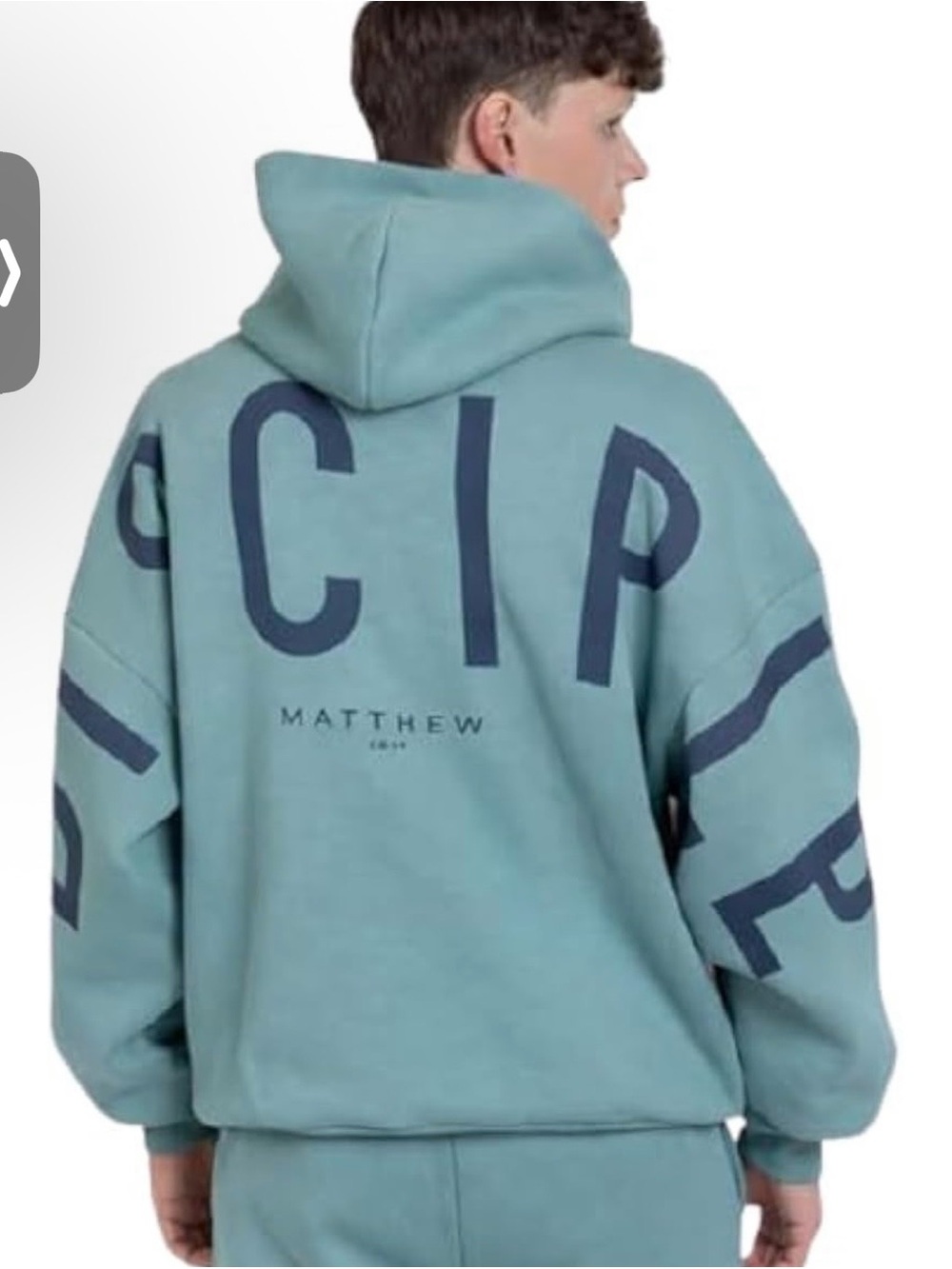 God’s Love Overcomes Dusty Turquoise Graphic Hoodie - Men's Teal Pullover